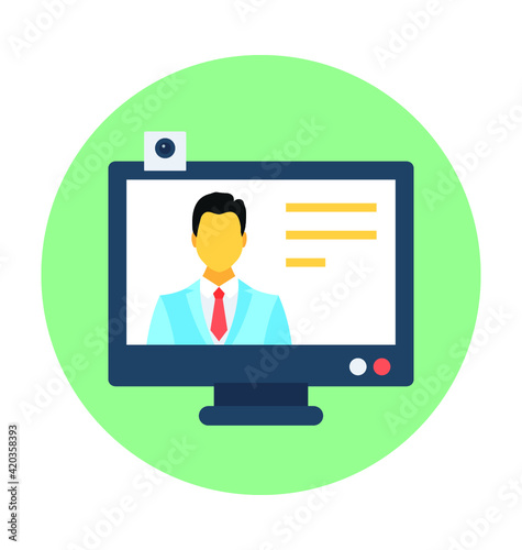 Video Call Vector Ic on