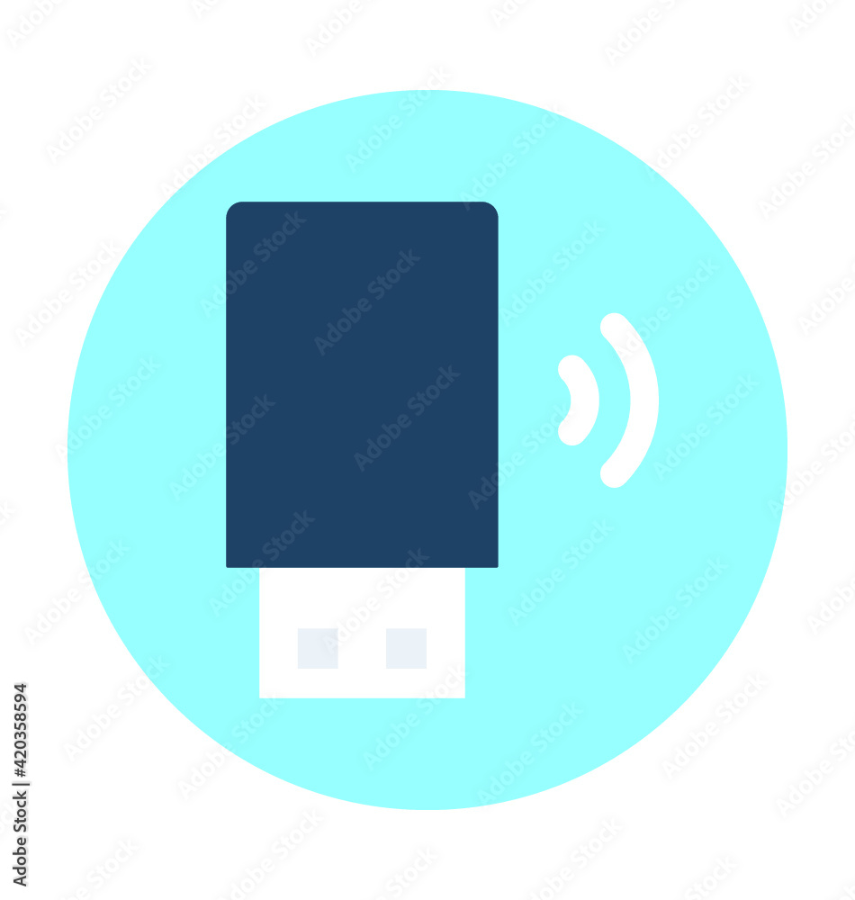 Usb Adapter Vector Icon Usb Adapter Vector Icon