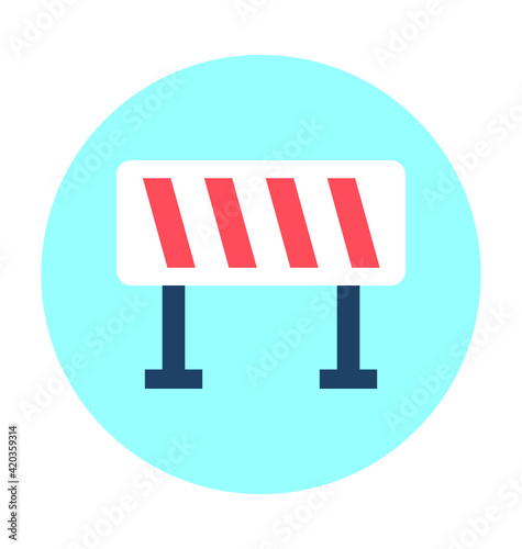 Barrier Vector Icon