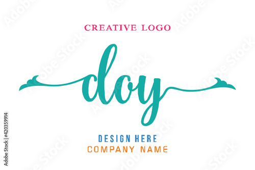 DOY lettering logo is simple, easy to understand and authoritative