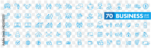 illustration of business icon set vector
