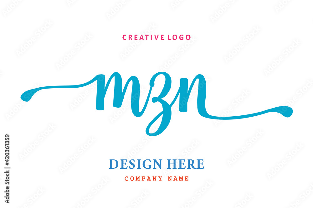 MZN lettering logo is simple, easy to understand and authoritative MZN lettering logo is simple, easy to understand and authoritative