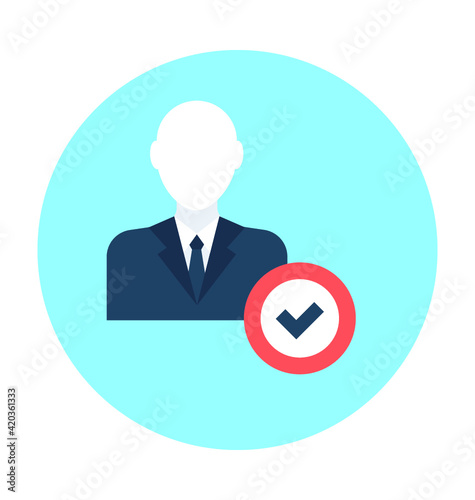 Accountant Vector Icon