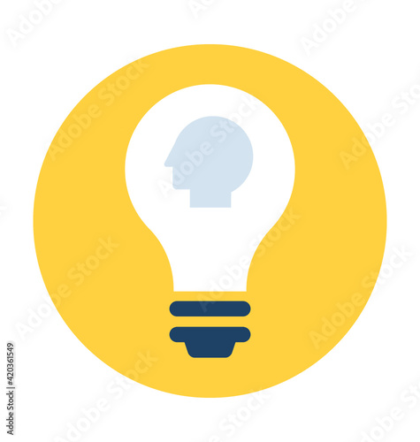 Creative Mind Vector Icon