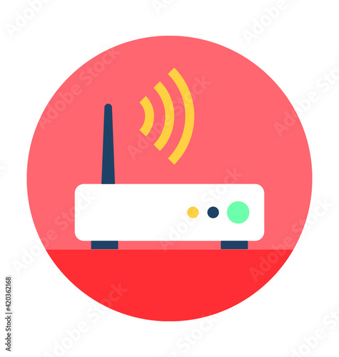Wifi Router Vector Icon