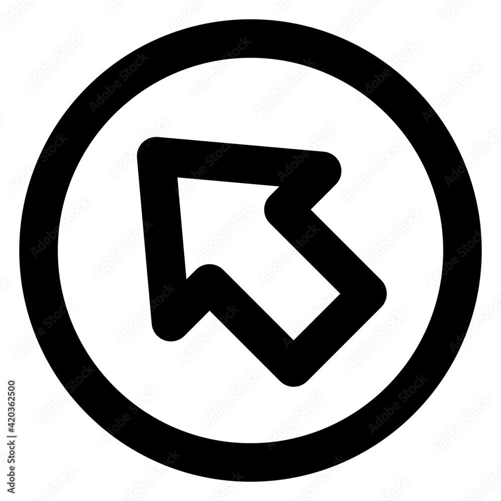 Modern style icon of left upward arrow
Modern style icon of left upward arrow