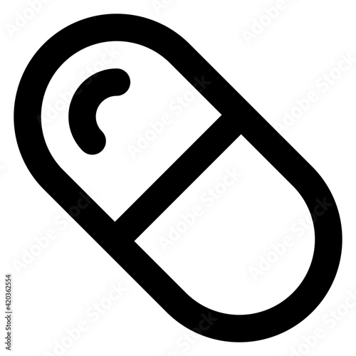 
Modern style icon of capsule, editable vector 

