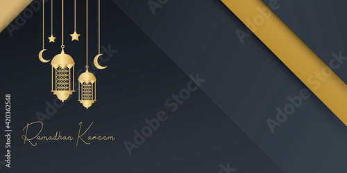 Luxury Gold Ramadan Kareem Background
