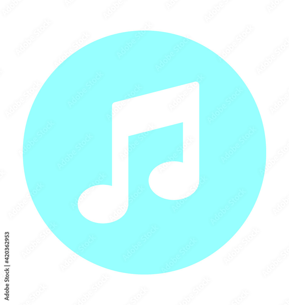 Music Note Vector Icon Music Note Vector Icon