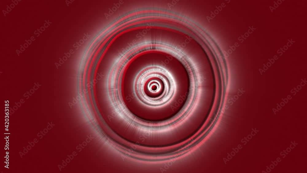 Abstract Circle With Light Rays Coloured