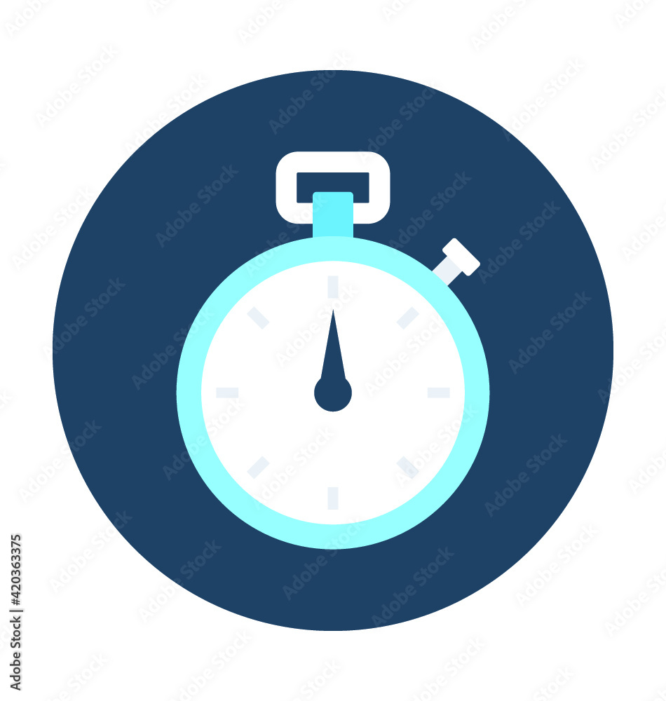 Stopwatch Vector Icon Stopwatch Vector Icon