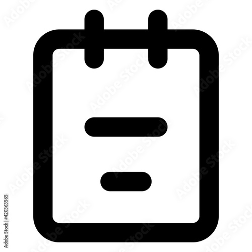  Modern style icon of notepad, editable vector