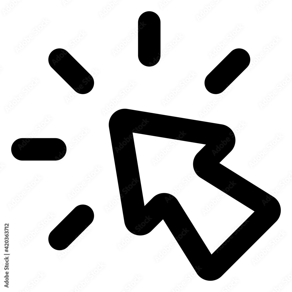 Modern style icon of mouse cursor, pointing arrow vector
Modern style icon of mouse cursor, pointing arrow vector