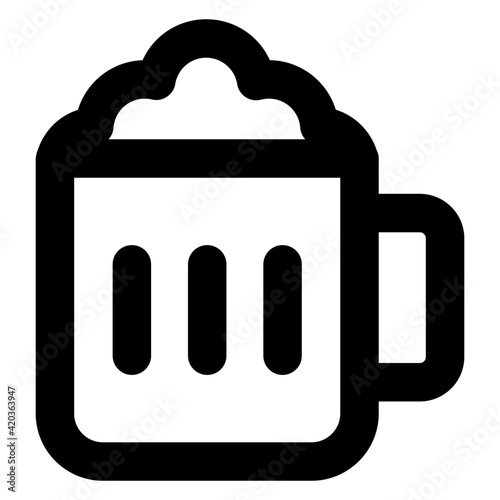 
Icon of beer mug, party celebration concept vector.

