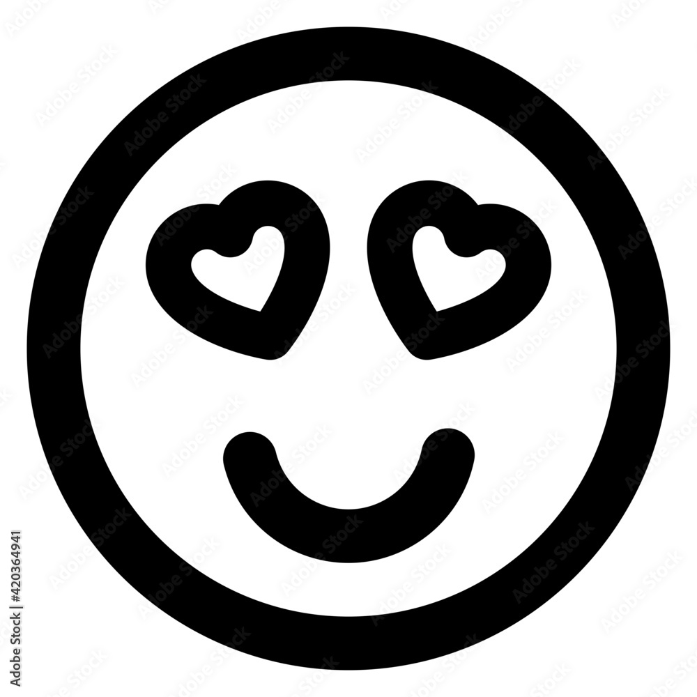 Modern style of happy emoji icon
Modern style of happy emoji icon