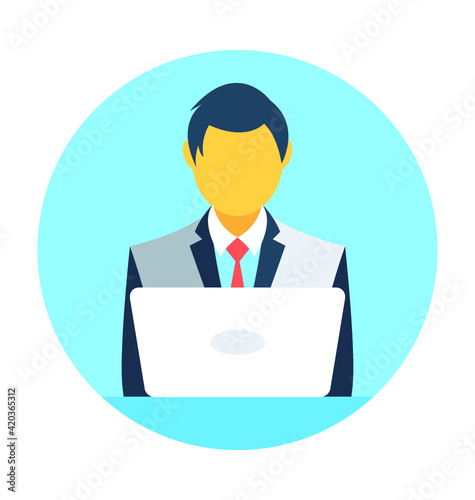 Public Speaker Vector Icon