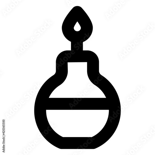 
Lab apparatus tool, filled design of bunsen burner icon


