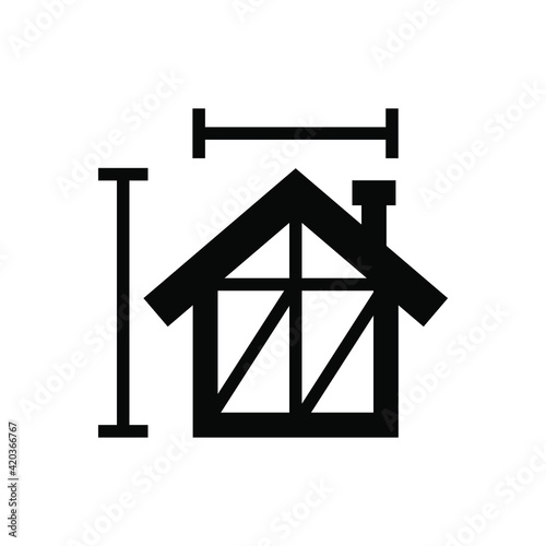 House dimensions icon