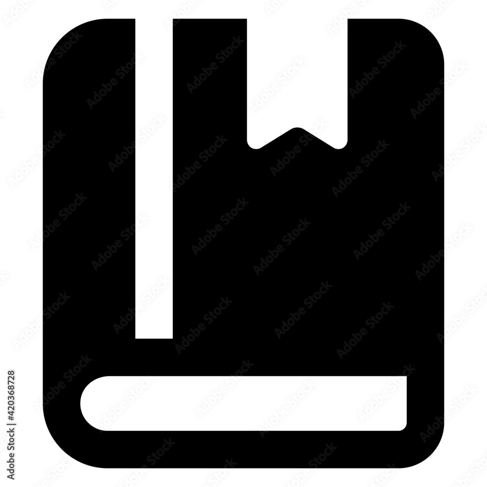 Filled design of book icon, editable vector
Filled design of book icon, editable vector