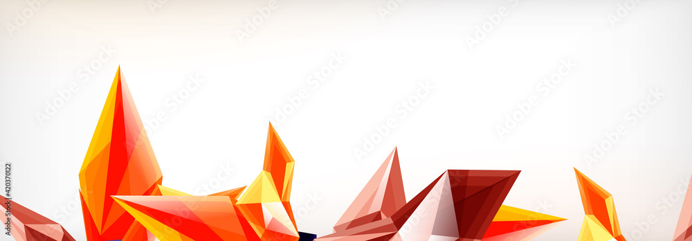 Vector 3d triangles and pyramids abstract background for business or technology presentations, internet posters or web brochure covers Vector 3d triangles and pyramids abstract background for business or technology presentations, internet posters or web brochure covers