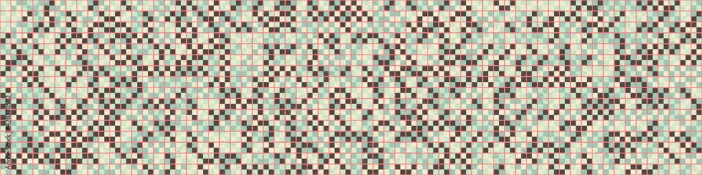 Fototapeta premium Abstract Geometric Pattern generative computational art illustration