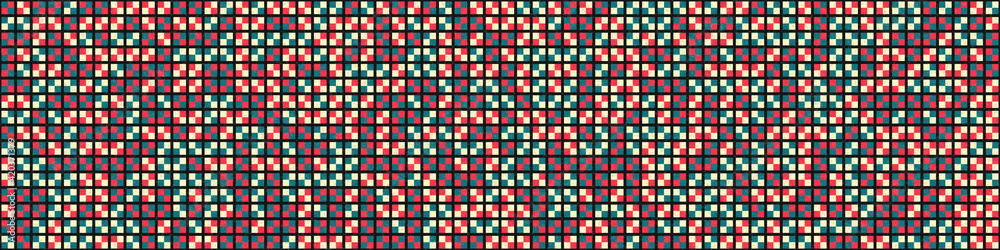 Fototapeta premium Abstract Geometric Pattern generative computational art illustration