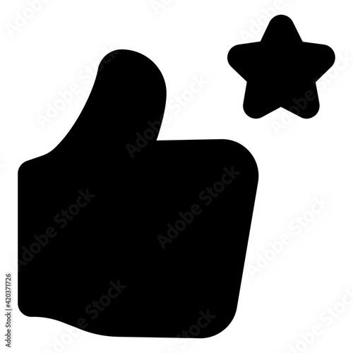 
Star with thumbs up denoting customer feedback icon

