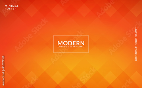 Abstract modern orange triangle Background 3D Paper Art Style For Cover Design, Book Design, Poster, Flyer, Banner, Website Backgrounds or Advertising