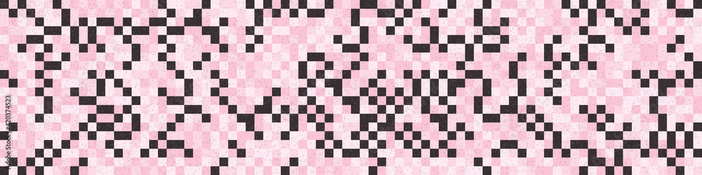 Fototapeta premium Abstract Geometric Pattern generative computational art illustration