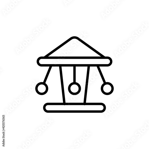 Amusement Park icon in vector. Logotype
