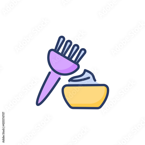 Hair Color icon in vector. Logotype