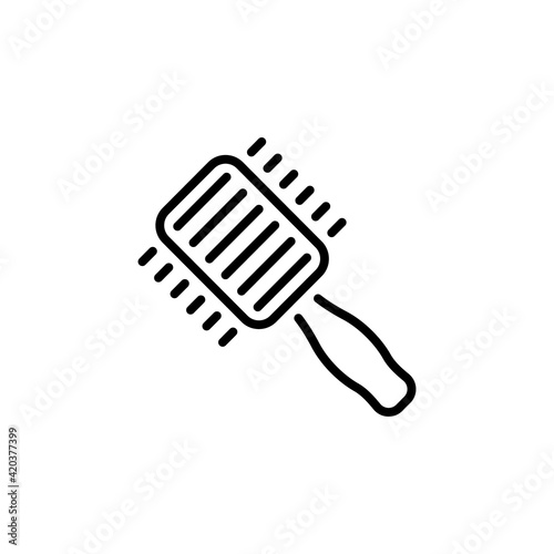 Round Brush icon in vector. Logotype