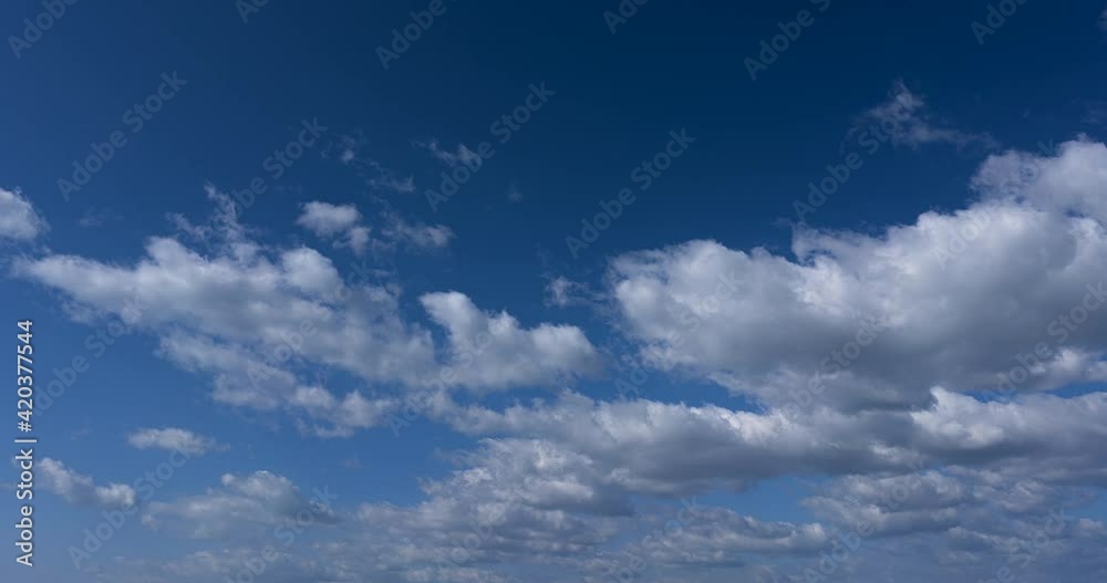 Timelapse of clouds flowing in the blue sky Timelapse of clouds flowing in the blue sky