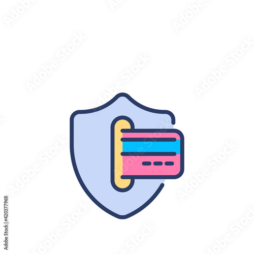 Secure Transaction icon in vector. Logotype