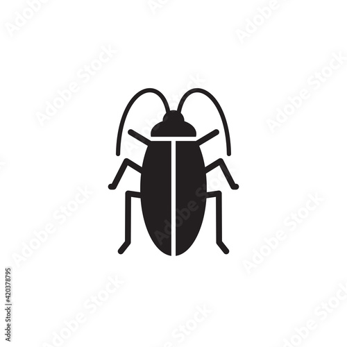 cockroach icon symbol sign vector