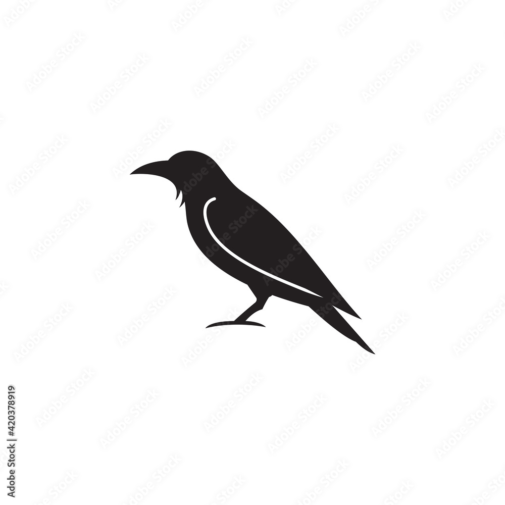 crow icon symbol sign vector crow icon symbol sign vector
