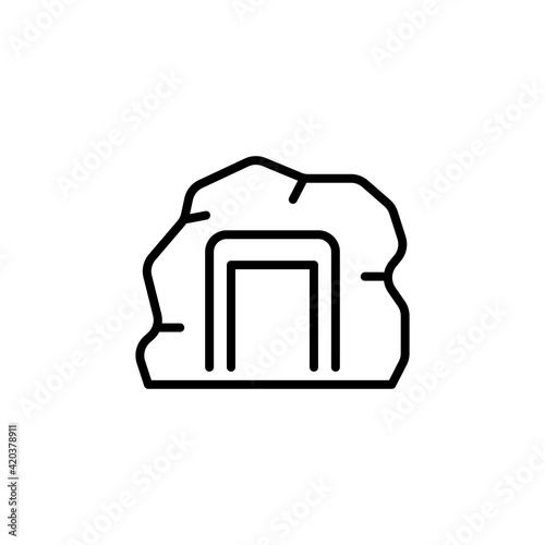 Mining icon in vector. Logotype