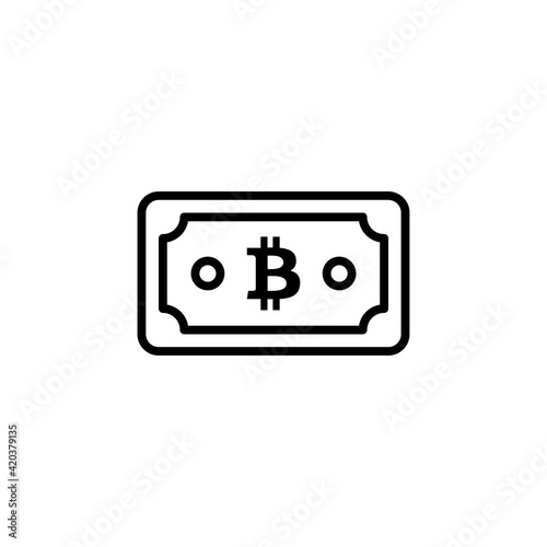 Bitcoin Cash icon in vector. Logotype