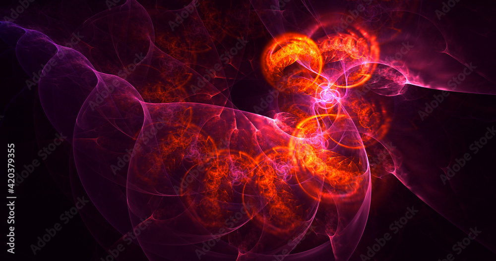 3D rendering abstract colorful fractal light background 3D rendering abstract colorful fractal light background