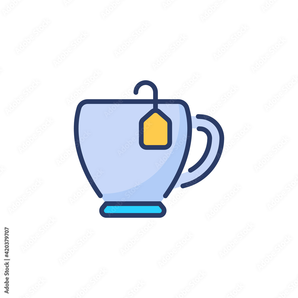 Obraz premium Tea icon in vector. Logotype