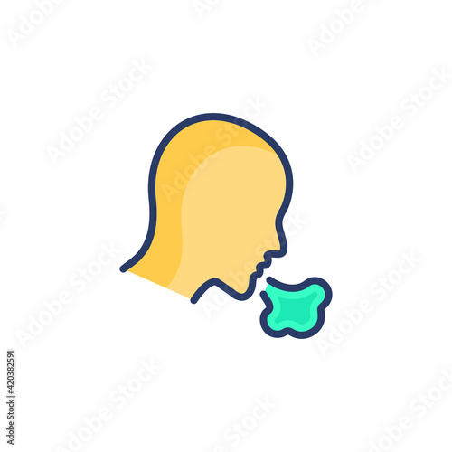 Food Poisoning icon in vector. Logotype