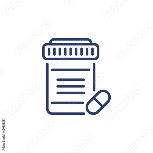 pain killer icon in vector. Logotype