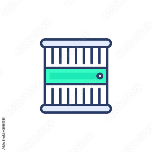 Prison icon in vector. Logotype