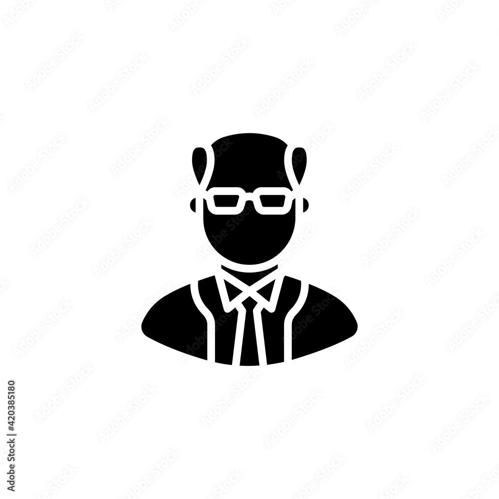 Judge icon in vector. Logotype