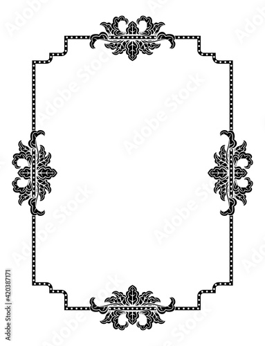 Frame Border Art Vintage Deco Style Illustration