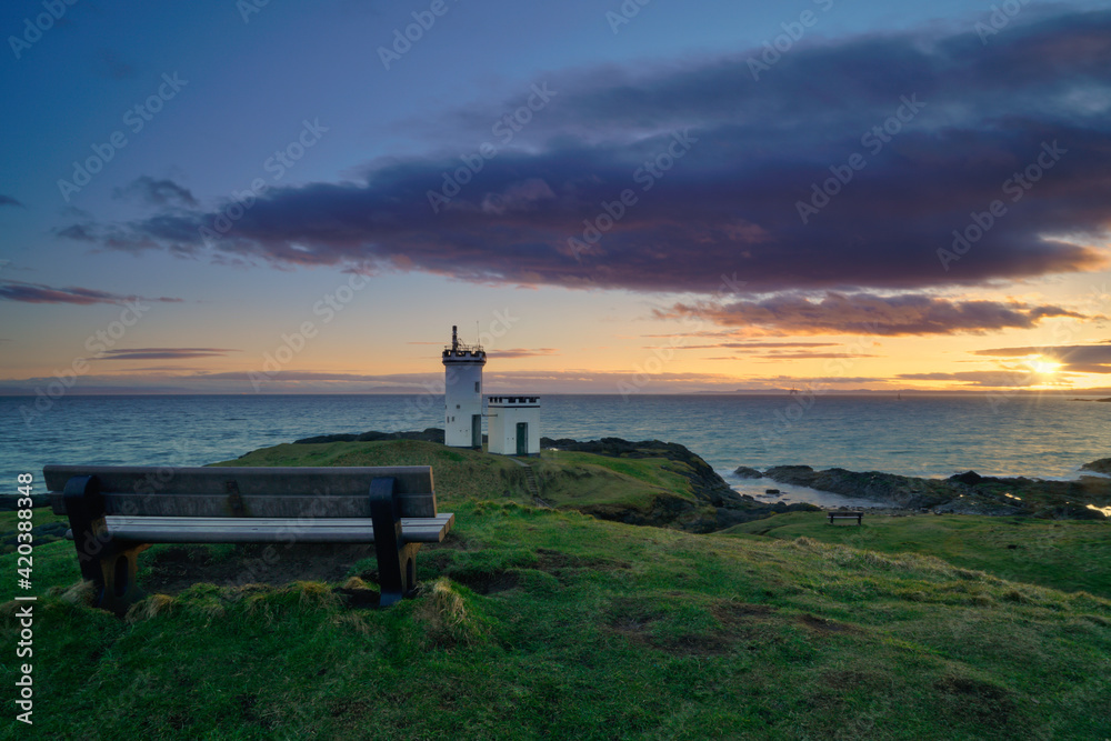  Elie lighthouse view, Fife, Scotland.