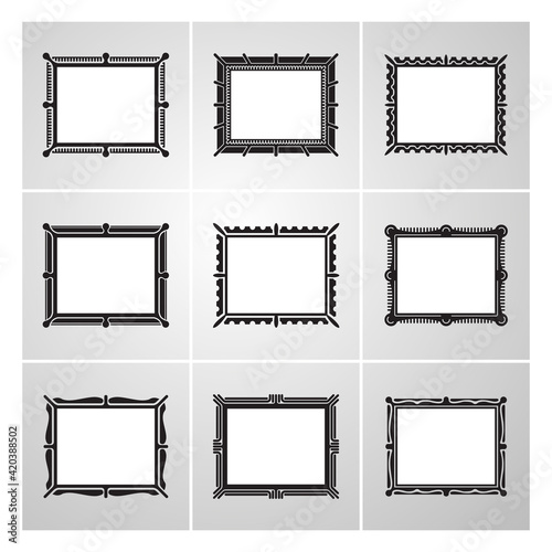 Wallpaper Mural simple vector baget frame icon Torontodigital.ca