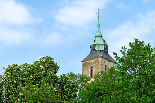 Kirchturm der St. Martinus Kirche in Greven, photo