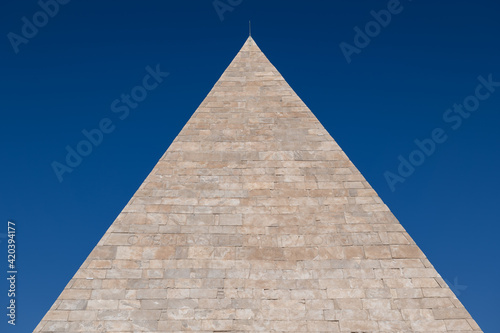 Ancient Pyramid of Cestius in Rome