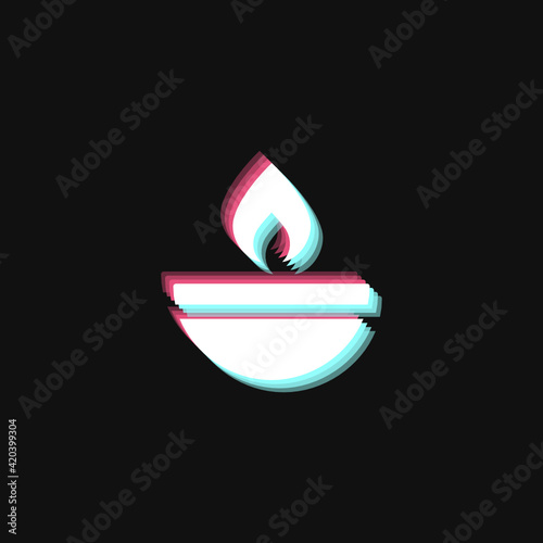 Oil Flame - 3D Effect